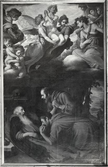 Anonimo — Ciampelli Agostino - sec. XVII - Morte di sant'Antonio Abate — insieme